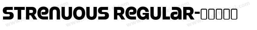 Strenuous Regular字体转换